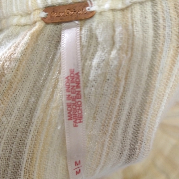 Free People Roll With It Cotton Harem Sun Bleached Combo Slouchy Pants - Picture 8 of 9